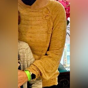 Maurices soft and airy Sweater with lace accents